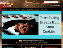 Tablet Screenshot of breadsfromanna.com